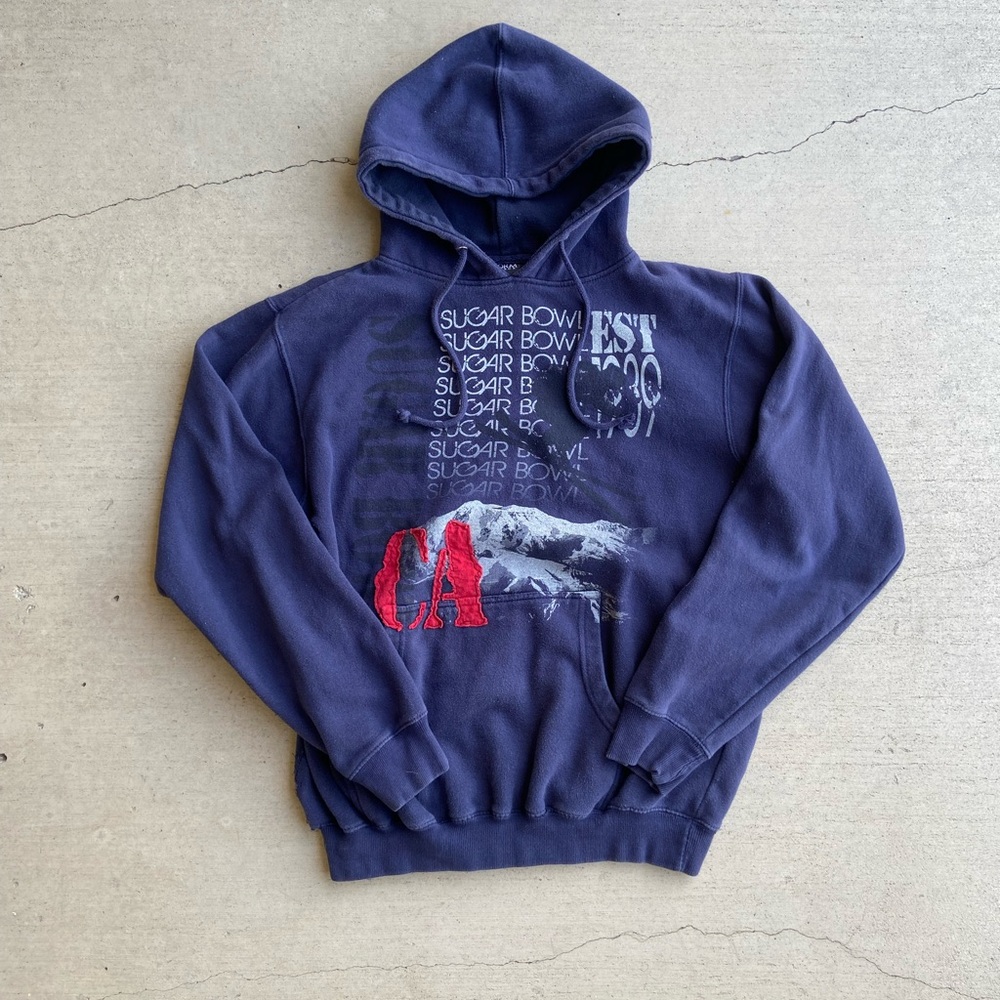 Storm Dark Blue Graphic Hoodie